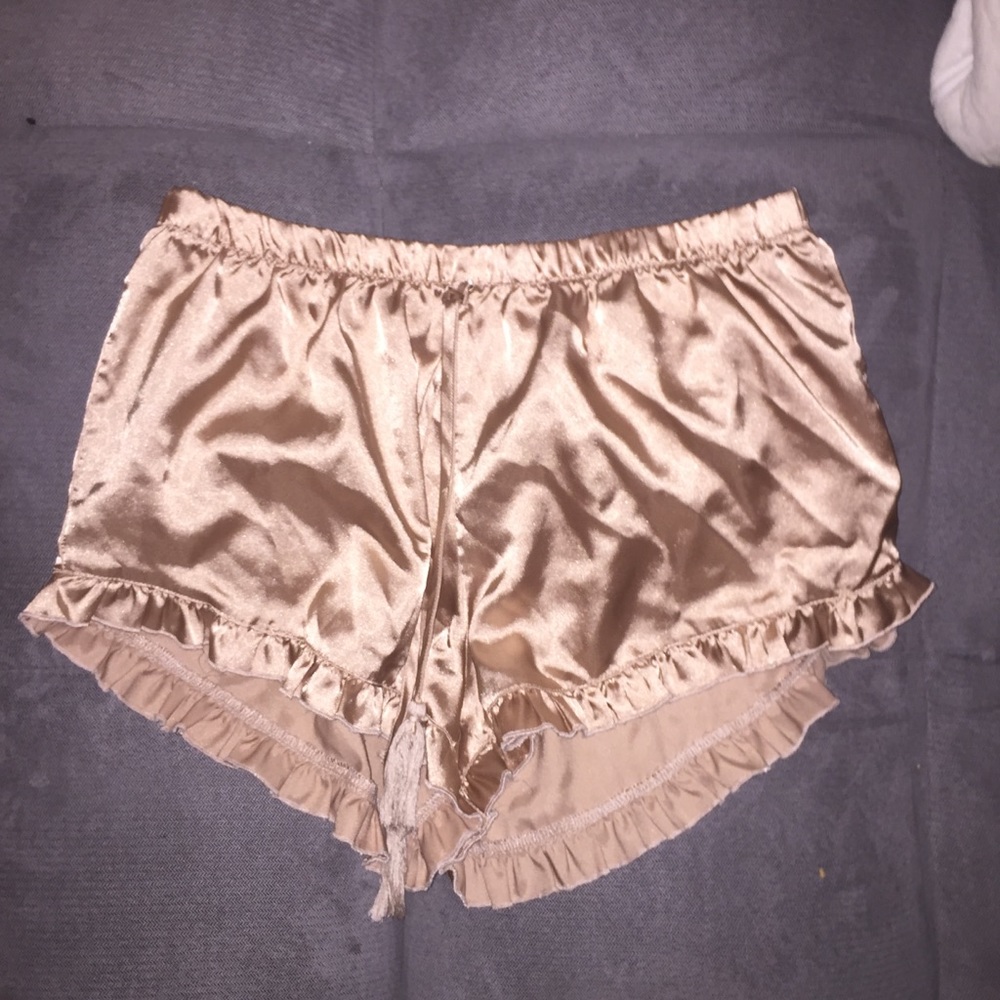 🔥Rose Gold Silk Shorts
